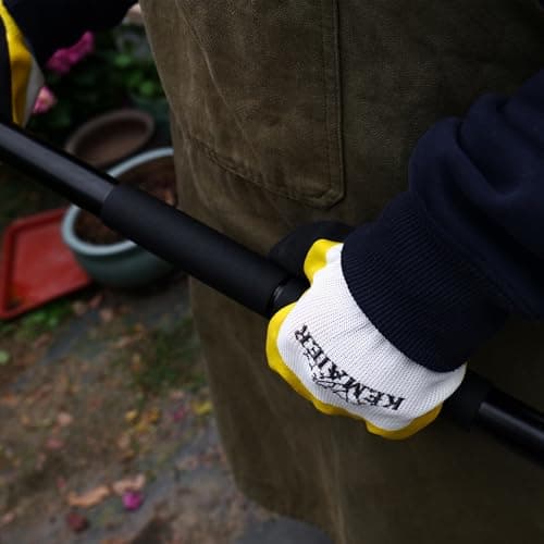 47.6-Inch Long Handle Garden Trowel - Heavy Duty Stainless Steel Garden Spade and Shovel, Durable Gardening Hand Tools for Digging, Planting, and Weeding