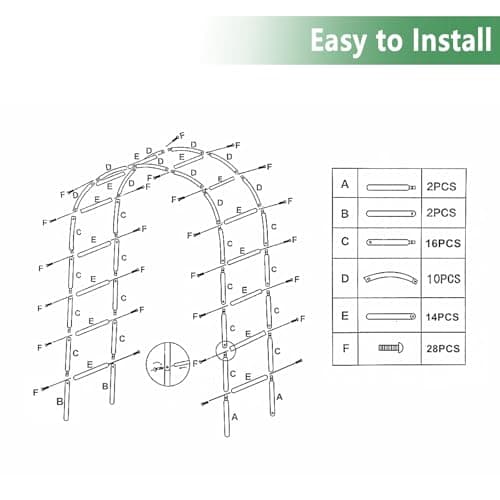 7.9 Ft H x 4.6 Ft W Metal Pergola Arbor, Easy to Assemble, for Various Climbing Plant Wedding Garden Arch Bridal Party Decoration Wide Arbor, 1 Pack