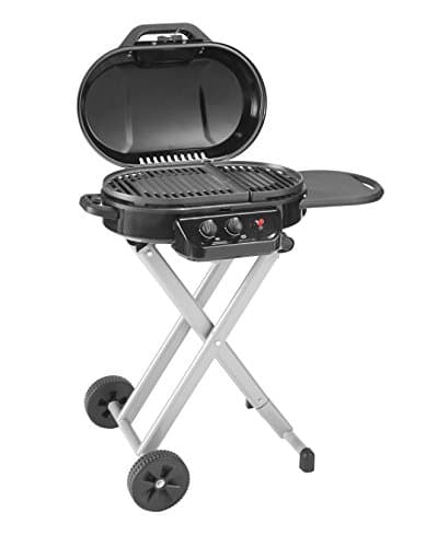Coleman RoadTrip 225: Portable Propane Grill, Gas Grill with Push-Button Start, Foldable Legs & Wheels, Side Table, and 11k BTUs