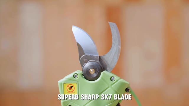 Cordless Electric Pruning Shears for Gardening, Brushless Electric Scissors & Pruners for Gardening w/ 2 21V Batteries, Display, Adjustable Mode for 1.4'', Tree Branch Cutter,Tree Trimming (LeafGreen)