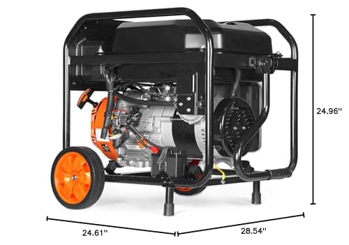 WEN DF8000X 8000-Watt Dual Fuel Electric Start Generator with CO Watchdog
