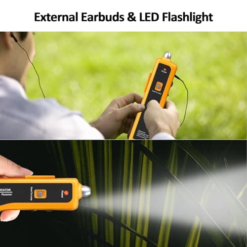 Underground Wire Locator Upgrade, RockyMars Cable Tester for Invisible Fence for Dogs, Circuit Breaker Finder, Electric Fence Wire Tracer, Wire Break Locator, etc.