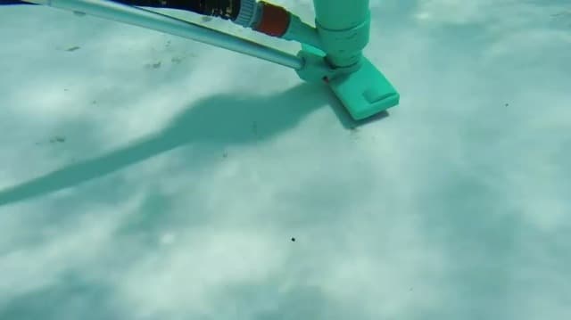 POOLWHALE Portable Pool Vacuum Jet Underwater Cleaner W/Brush,Bag,6 Section Pole of 56.5"(No Garden Hose Included),for Above Ground Pool,Spas,Ponds & Fountains