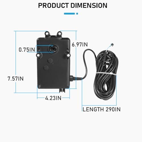 Replace Part for 263045 CVA-24T Valve Actuator 180 Degree Rotation, 24 Volt AC Pool and Spa Actuator Compatible with Compool, for Ortega and for Jandy 3-Port valves