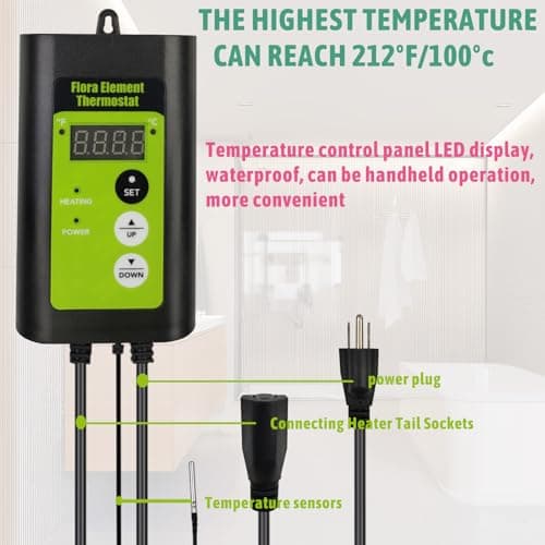 1300W Submersible Hot Tub & Pool Portable immersion Water Heater with Temperature Control and GFCI Leakage Protection for Swimming Pools, Bathtubs, Buckets, Baptistries, and Most Liquids
