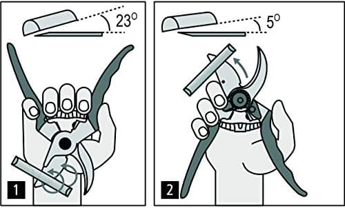 Felco Pruning Shears (F 16) - High Performance Swiss Made Left-Handed One-Hand Garden Pruner with Steel Blade