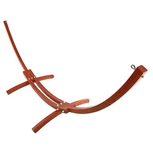 ONCLOUD Hammock Wood Arc Stand with Double Hammock (10.5 ft)