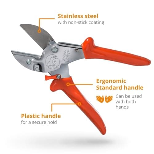Original LÖWE Professional Anvil Pruner Garden Tools 1.104 | Robust & Sharp Hedge Trimmer | Use As Pruners, Garden Shears, Heavy Duty Handheld, Pruning Shears for Gardening | Made in Germany