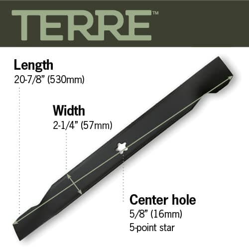 Terre Products, 2 Pack High Lift Lawn Mower Blades, 42 Inch Deck, Compatible with Craftsman LT1000, Ariens, Husqvarna, Poulan, Snapper, Sears, Replacement for 138971, 134149, 138498, 532138971