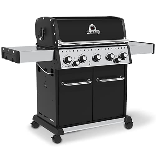Broil King 876247 Baron 590 Pro, Natural Gas (NG), Stainless Steel, Black