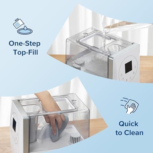 LEVOIT LV600S Smart Warm and Cool Mist Humidifiers for Home Bedroom Large Room, (6L) 753ft² Coverage, Quickly & Evenly Humidify Whole House, Easy Top Fill, App & Voice Control - Quiet Sleep Mode