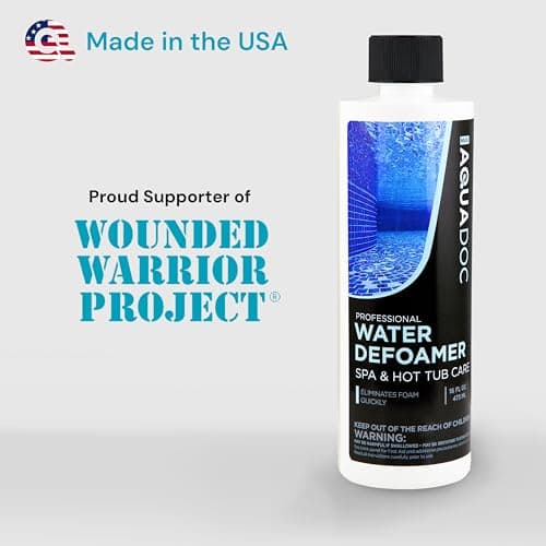 Hot Tub Defoamer - Spa Defoamer for Hot Tub Owners 16oz, Spa Anti Foam to Keep Foam Down, HotTub Chemicals Made in The USA - AquaDoc
