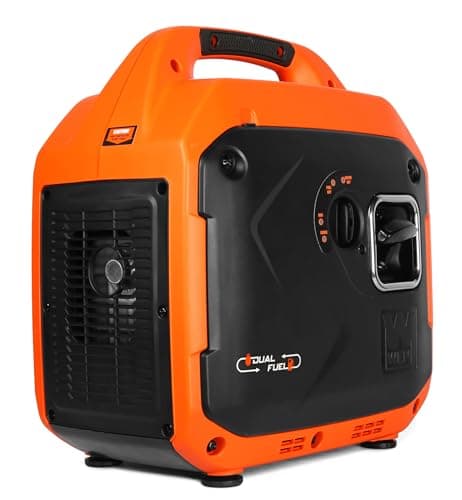 WEN Quiet and Lightweight 3600-Watt Dual Fuel RV-Ready Portable Inverter Generator with Fuel Shut Off and CO Watchdog (DF360iX)