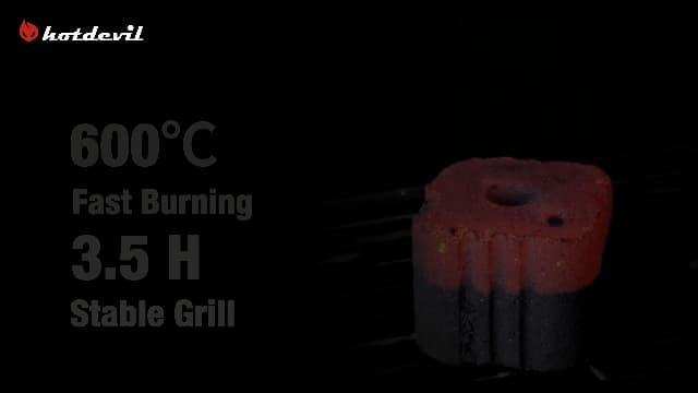 Quick Light Charcoal Instant Light Hardwood Lump Charcoals Premium Instant Charcoal Briquettes for BBQ Grilling Camping Outdoor 210 mins Long Lasting Low Smoke Clean Burning 4 Rolls 12 PCs