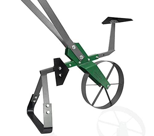 Varomorus High Wheel Cultivator, Self Cleaning Steel Single Wheel Hoe, Modular Plow Garden Tool for Gardening