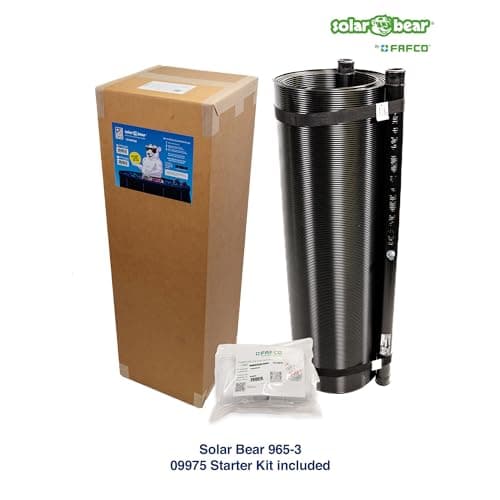 The Original Solar Bear with Starter Kit from Quality Above Ground Swimming Pool Solar Heaters from an Industry Leader. (4 ft. x 20 ft.)