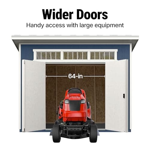 Handy Home Products Olympia 10x7.5 Wood Storage Shed with Floor Kit- Does not Include Paint or Roofing Shingles