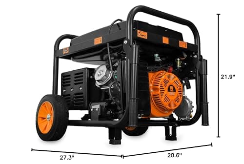 WEN 11,000-Watt 120V/240V Dual Fuel Portable Generator with Wheel Kit and Electric Start (DF1100T)