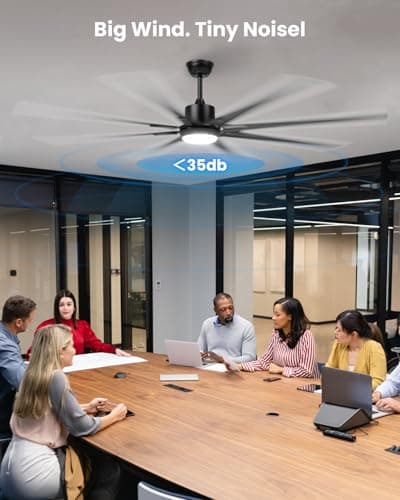72 Inch Large Industrial Ceiling Fan with Light and Remote-8 Aluminium Blades Ceiling Fan with Energy Efficient DC Motor,Reversible Airflow-Ideal for Living Room,Patio,Garage,and Commercial Spaces