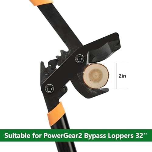 Adnee 2 Pcs SK5 Steel Lopper Replacement Blade-Black Bypass Lopper Blades for Tree Trimming-Replacement Blade Garden Tools Fit for PowerGear2