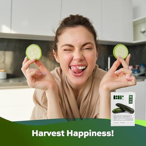 50 Black Beauty Zucchini Seeds for Planting – Heirloom, Non-GMO, USA Grown – Summer Squash (Cucurbita Pepo) – by RDR Seeds