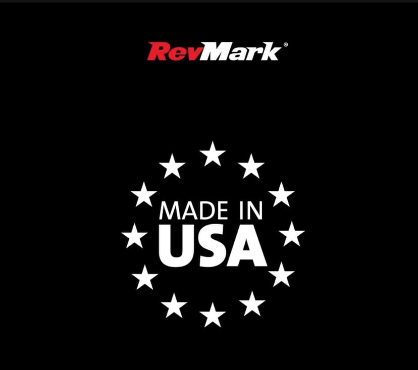 RevMark Personalized Ballpoint Pen, Custom Printed Name, Business or Event Information, Timeless Advertising, USA Made Pens, Promotional Marketing, Smooth Black Ink, Bulk Pack (Blue,50 Ct.)