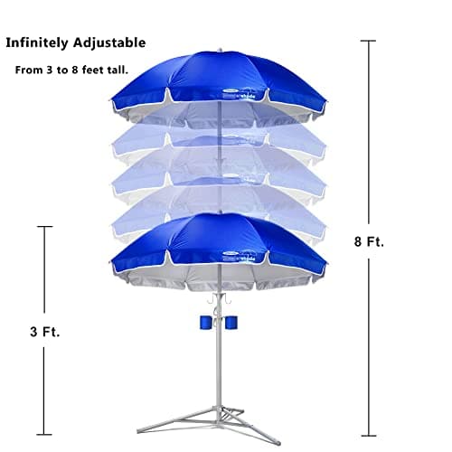 Wondershade Ultimate Portable Sun Shade Umbrella for Instant Lightweight and Adjustable Sun Protection - Blue