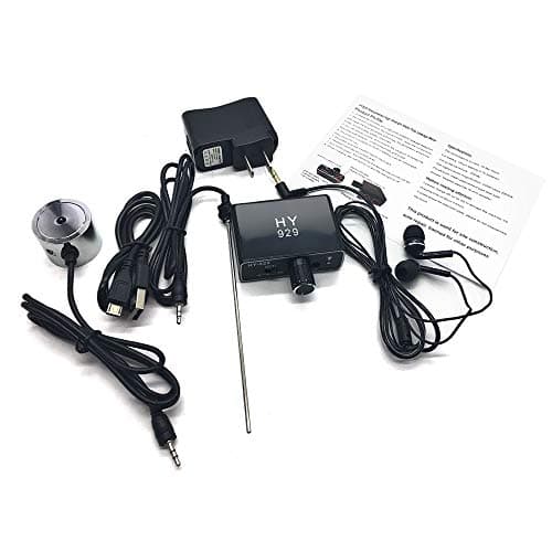 Water Leakage Detection,Water Pipe Leak Detector Sensor Water Pipe Tube Leakage Monitor Tester Kit with Dual Probes Earphone High Sensitivity Water Pipeline Locator Accessory Kit