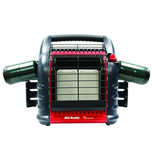 18,000 BTU Big Buddy Portable Propane Heater,Red, Tip-over Protection|Low-Oxygen Safety Shutoff|Portable & Mr. Heater MH9BX-Massachusetts/Canada approved portable Propane Heater