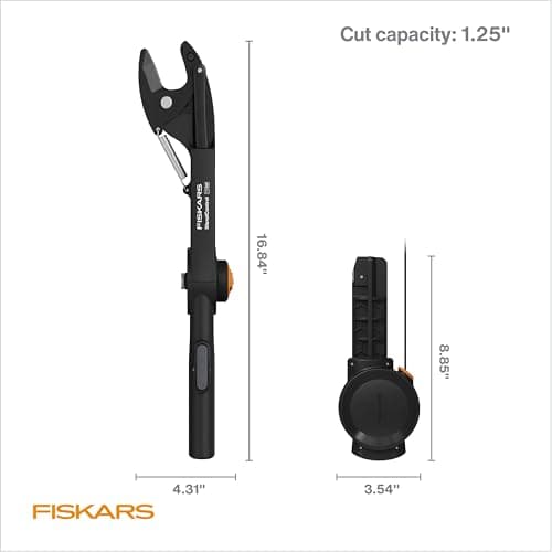 Fiskars XtendControl Rotating Tree Pruner Head with Automatic Cord Reel with 45 Degree Rotation, Compatible with all XtendControl Extension Poles (Pole Not Included)