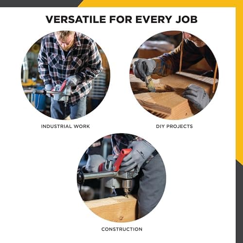 Wells Lamont Pack Nitrile Work Gloves | Lightweight, Abrasion Resistant, Blue/Grey | Large