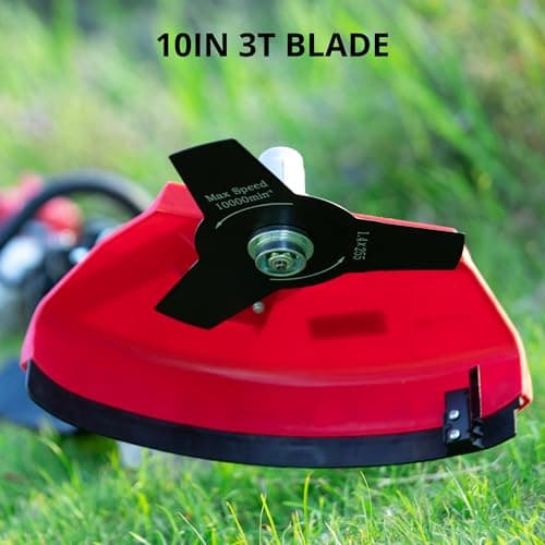 2-in-1 Gas Brush Cutter & String Trimmer, 26cc Engine, 10-inch Blade, 16-inch AM4532