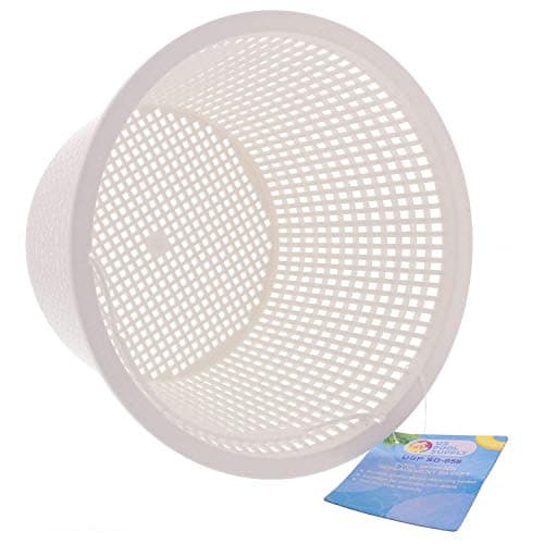 U.S. Pool Supply Swimming Pool Plastic Skimmer Replacement Basket (Set of 2) - Skimmer Basket for Inground Pool, Skim Filter Remove Leaves and Debris - 8" Top, 5.5" Bottom, 5" Deep - Not Weighted