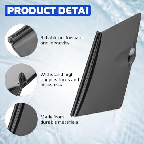 009487F Pool Heater Cover Control Bezel Compatible with Raypak Models RP2100, R185B, R265B Pool heaters, 206-407 Pool Heater Replacement Parts, Black
