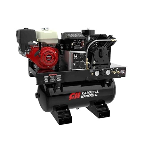 CAMPBELL HAUSFELD 3-in-1 Compressor-Generator-Welder Combo with Honda GX390 Gas Engine, 5000W Generator, 200A Welder, 30 Gallon Tank, 175 PSI, Truck Mount