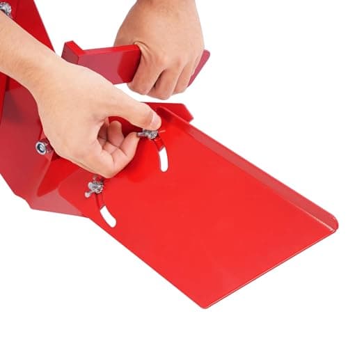 Hiller Furrower Kit for Rear Tine Tiller W/Adjustable Wing Fit for Land Reclamation 3 Kinds Connection Red Steel Replacement for 15683 Hiller-Furrower
