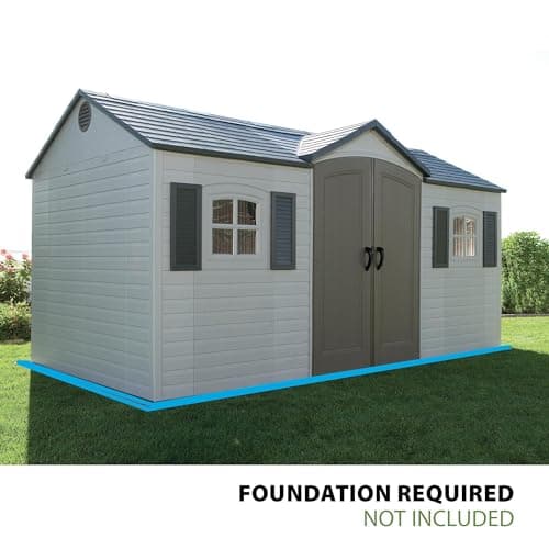 Lifetime 6446 Outdoor Storage Shed, 8 x 15 Foot, Desert Sand
