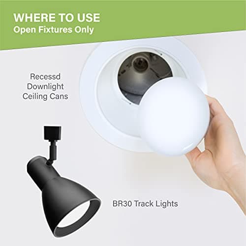 Sigalux LED Flood Lights Indoor, BR30 LED Bulb 65W Equivalent, Dimmable Recessed Light Bulb 650LM 5000K Daylight Can Light Bulbs, E26 Base Bulged Bulbs UL Listed, 6 Pack