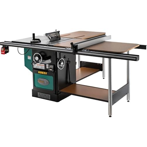 Grizzly Industrial G0651-10" 3 HP 220V Heavy Duty Cabinet Table Saw