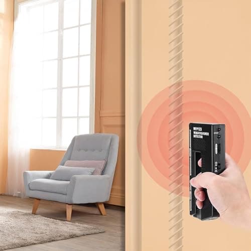 Model WPP123, High-Sensitivity Wall Scanner & Metal Detector - Adjustable Alert for Pipes and Wires - Multifunctional Stud Finder for Adults - Durable Plastic Design(Black)