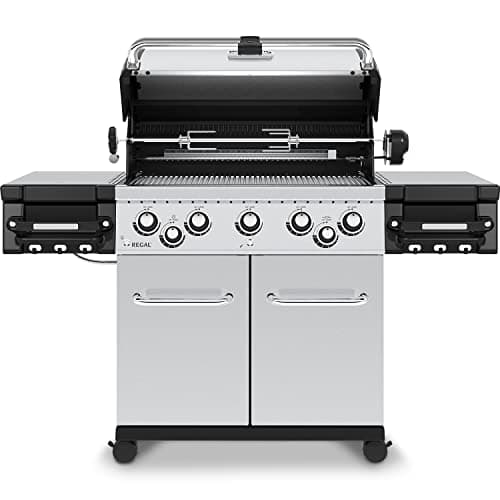 Broil King 958344 Regal S 590 Pro Propane Gas Grill, 5-Burner, Stainless Steel