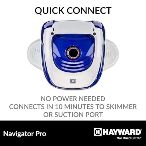 Hayward W3925ADC Navigator Pro Suction Pool Cleaner for In-Ground Gunite Pools up to 20 x 40 ft. (Automatic Pool Vacuum)