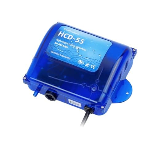 HCD-55 Spa Ozone Generator – Universal Hot Tub & Cold Plunge Ozonator, 200/300 mg/hr Output, Compatible with 120V/240V, Easy-to-Install Kit for Pools & Spas Up to 1500 Gallons
