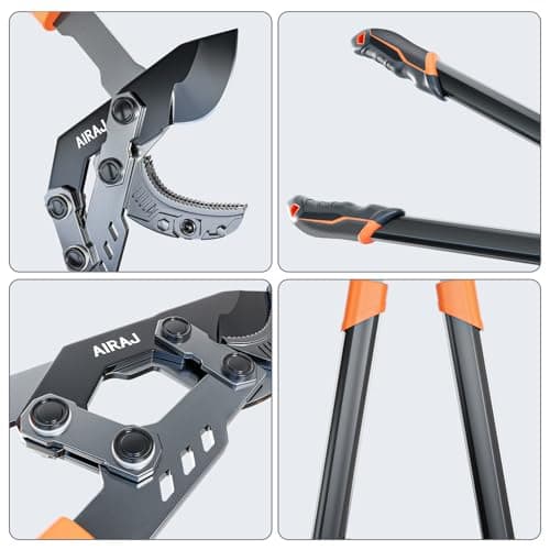 AIRAJ 27” Anvil Loppers for Tree Trimming Heavy Duty with Compound Action | Tree Branch Cutter with 2 Inch Cutting Capacity | Chops Thick Branches Ease | Garden Lopper Pruning Shears Heavy Duty