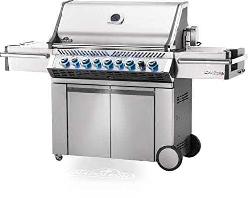 Napoleon PRO665RSIBNSS-3 Prestige PRO RSIB Natural Gas Grill, 665 sq.in. + Infrared Side and Rear Burners, Stainless Steel