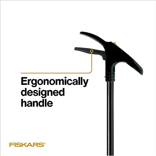Fiskars Grass Shears, Long Handle, 36" Handle Lawn Shears for Trimming Grass while Standing, Lawn Cutter with 360-Degree Swivel Blade