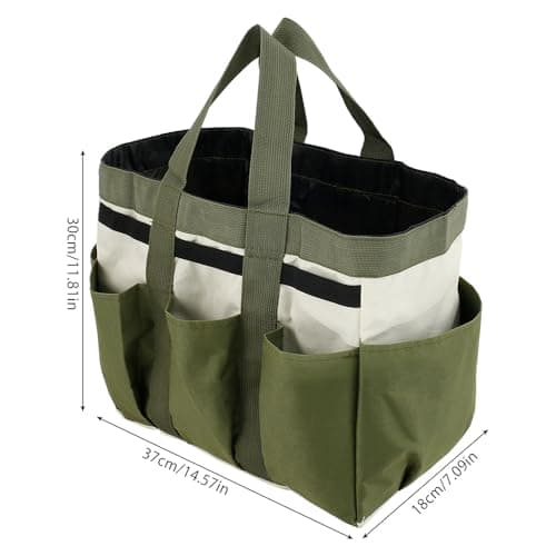 Garden Tool Holder Bag With 8 Pockets, Elastic Straps, And Sturdy Handles, Heavy-Duty Oxford Organizer Keeps Gardening Tools Neat And Accessible, Ideal for Men And Women (1 PC)
