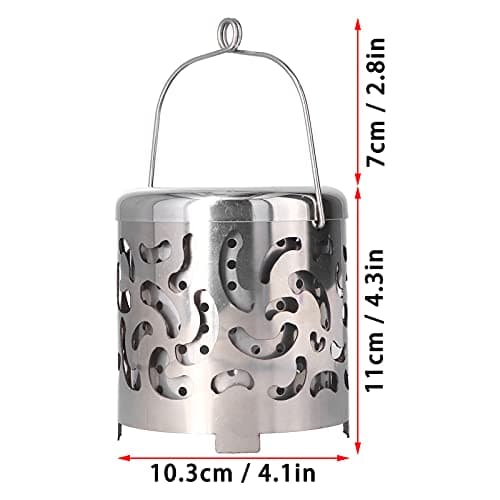 AMONIDA Tent Heater for Camping, Stainless Steel Mini Tent Heater Camping Heating Cover, for Outdoor Backpackers Hiking, Camping and Barbecue