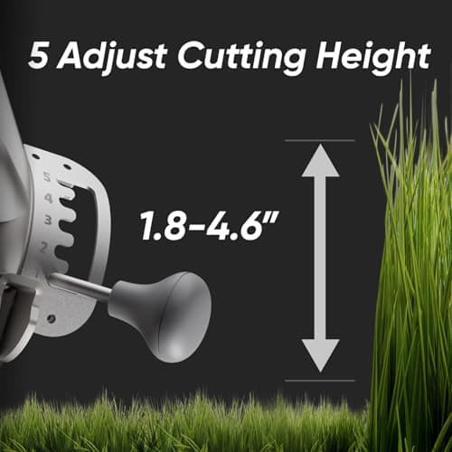 Remote Control Lawn Mower S1 2WD 56V18Ah, Robot Lawn Mower Multi-Functions with 1.8-4.6 Inch Cutting Height 21 Inch Real Blade, Robotic Lawn Mower for 45% Slope(24°) with Mowing 1.12 Acres