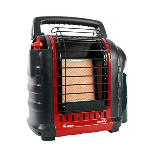 18,000 BTU Big Buddy Portable Propane Heater,Red, Tip-over Protection|Low-Oxygen Safety Shutoff|Portable & Mr. Heater MH9BX-Massachusetts/Canada approved portable Propane Heater